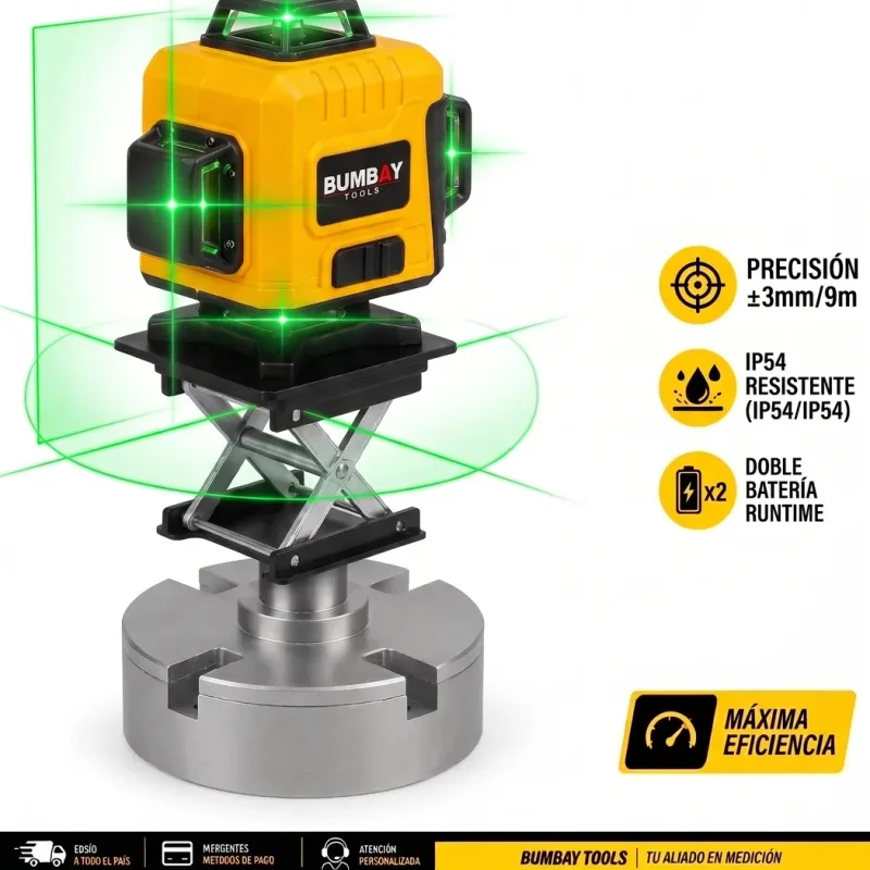 Nivel láser autonivelante 16 líneas Amarillo